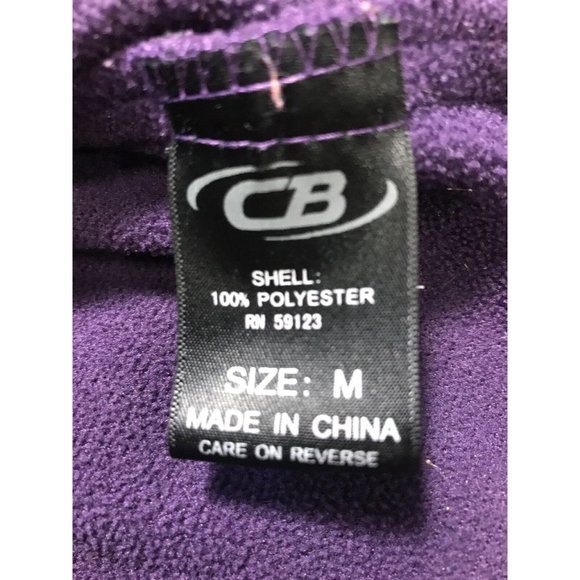 CB Sport Woman's Purple Outerwear Fleece Full Zipper Jacket Size Medium Coat - Picture 6 of 8